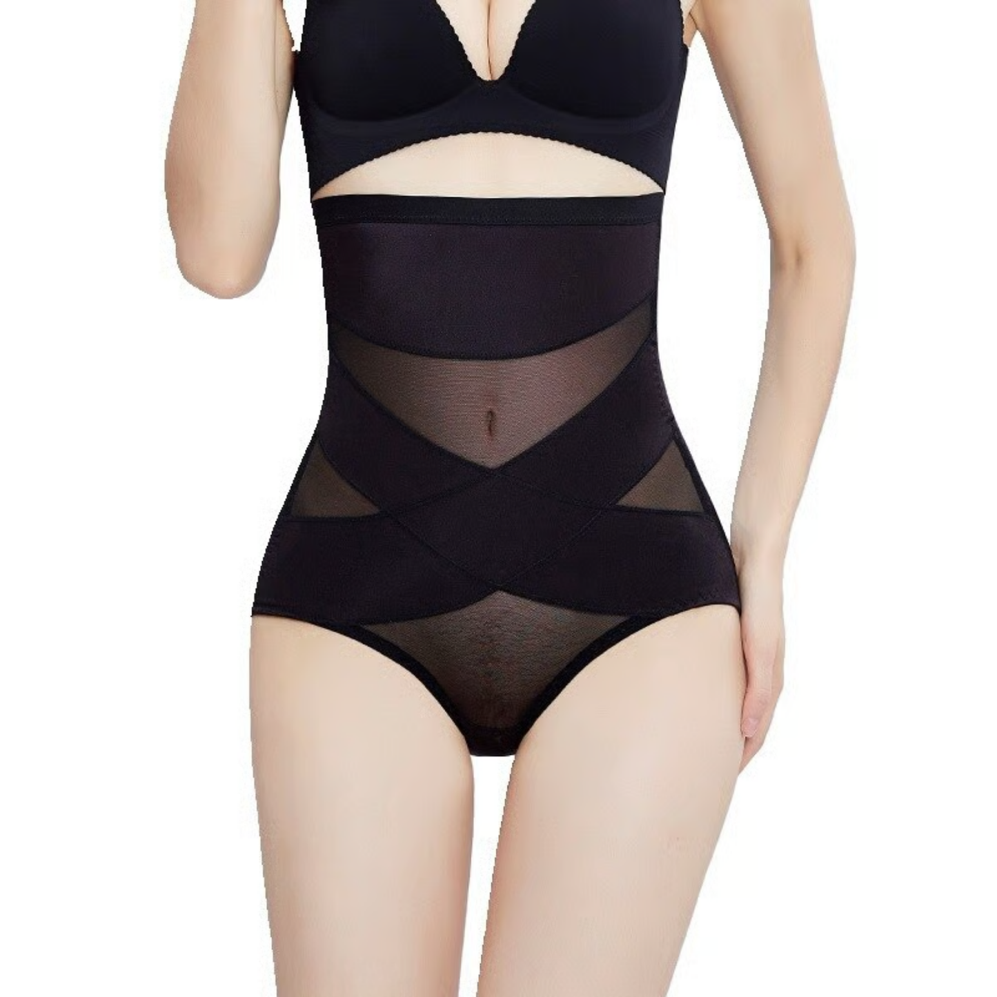 Faja Cruzada Moldeadora Panty con Control de Abdomen y Elevación de Glúteos