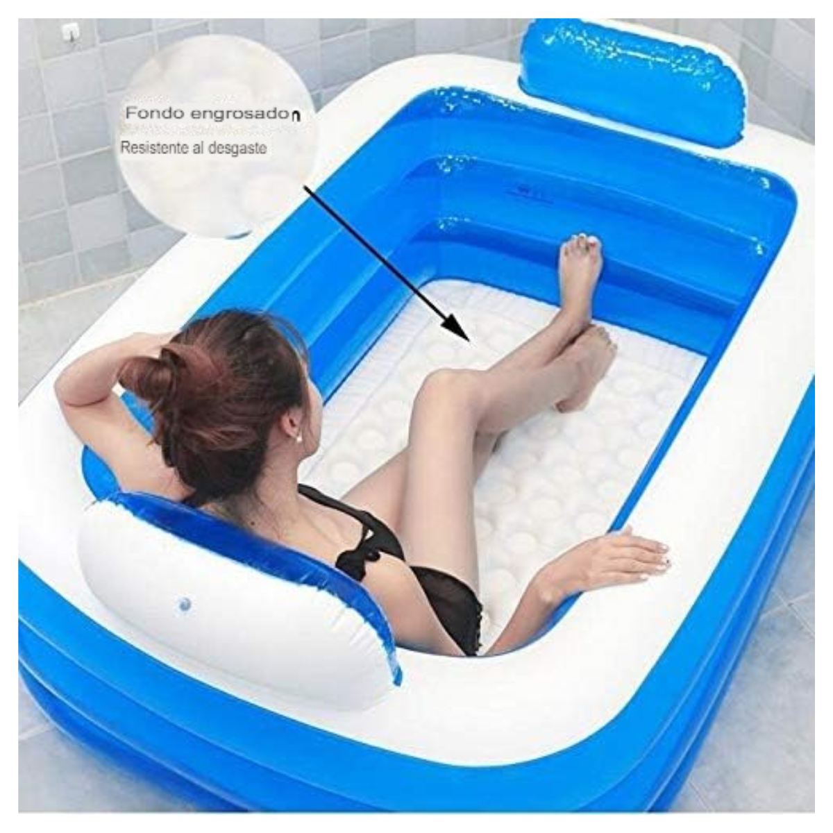 Piscina Familiar 3 Filas 200 cm x 120 cm – Diversión Segura y Refrescante para Toda la Familia