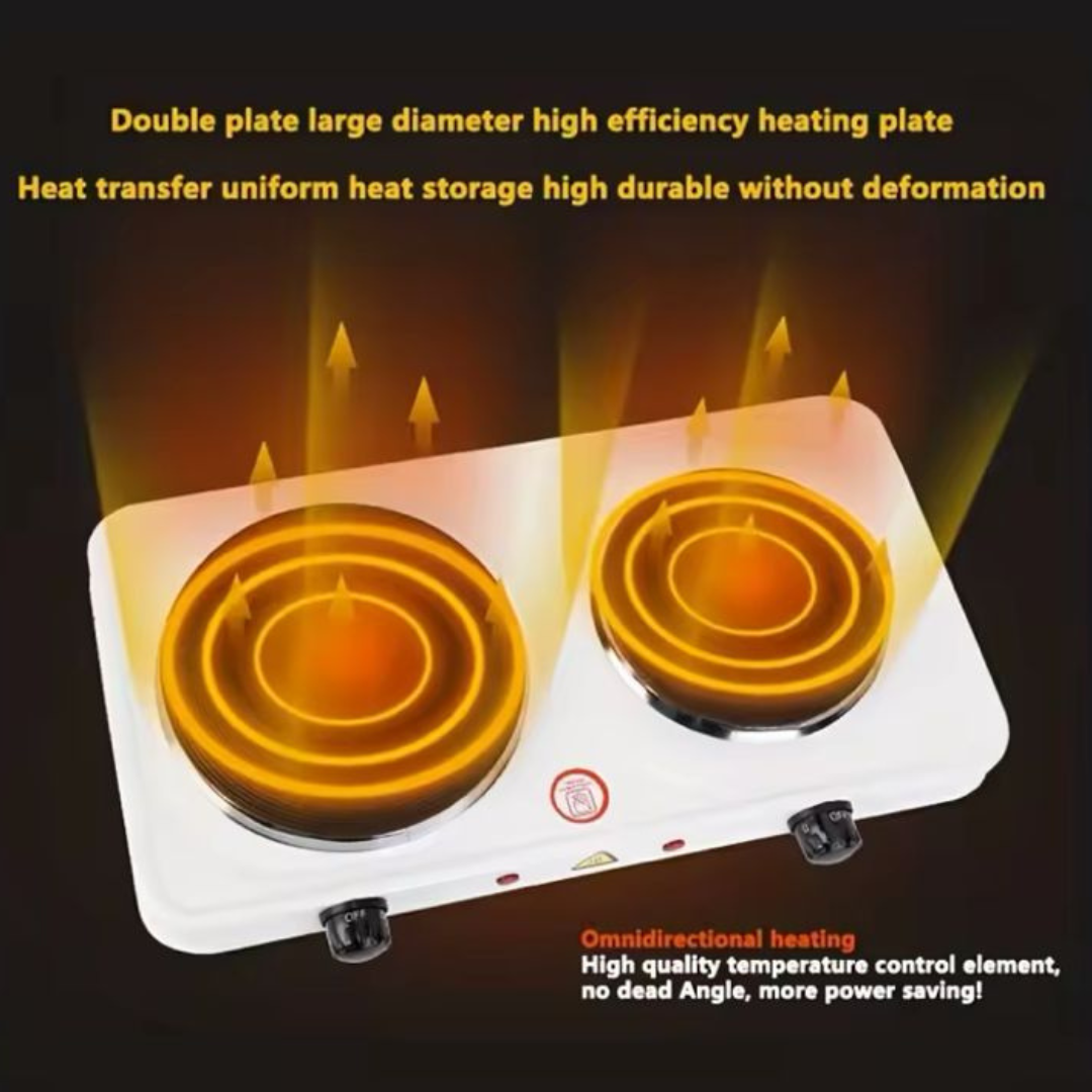 Cocina Eléctrica de Dos Platos Lisas - Hot Plate 2000W