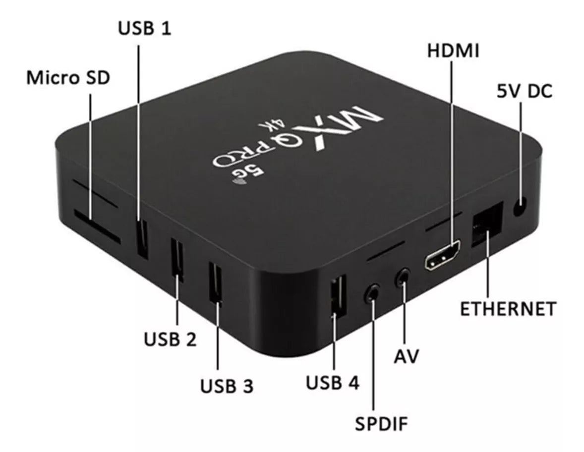 TV Box MXQPRO 4K con 8GB de RAM - Tu Centro de Entretenimiento en Casa 🎥📺