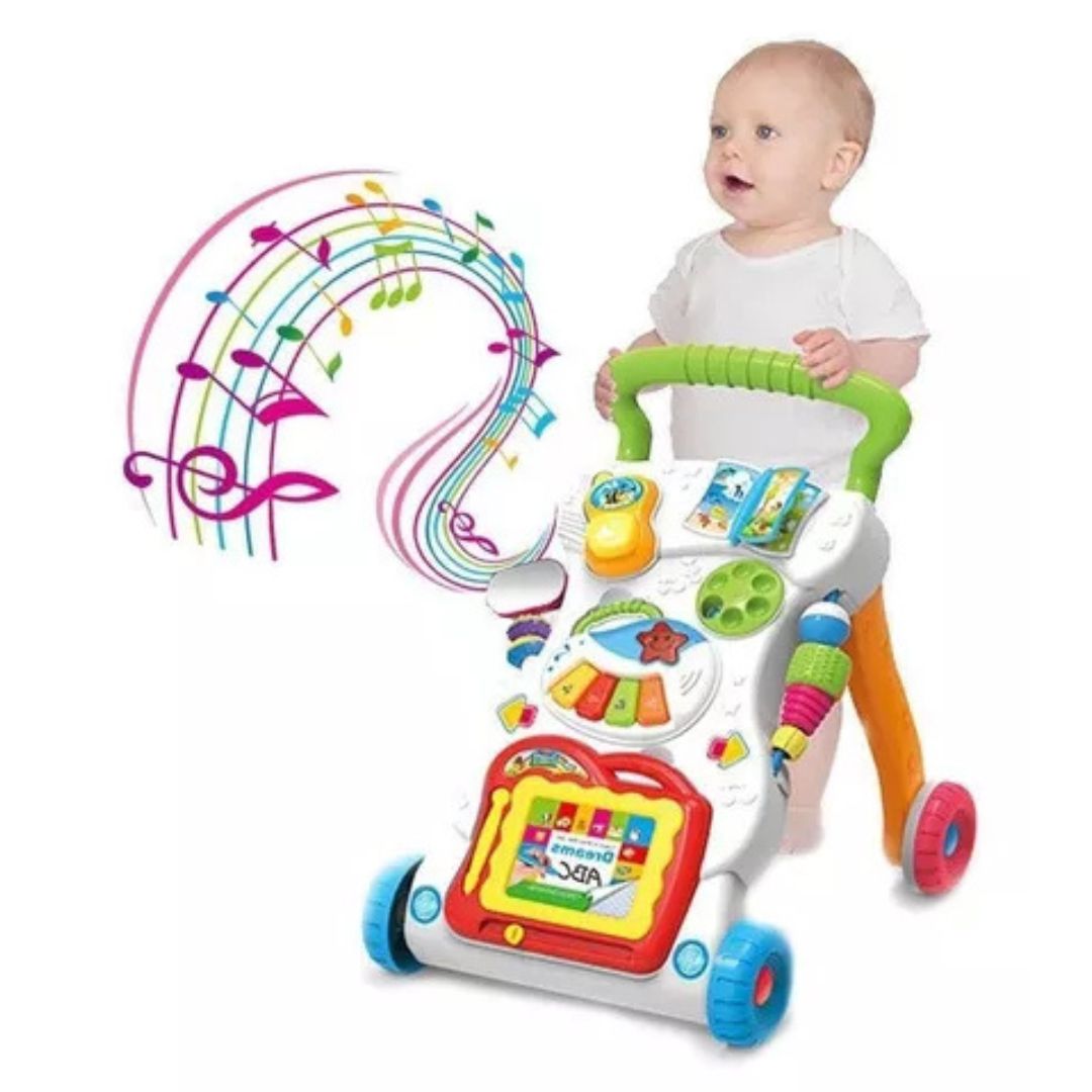 Andador Caminador Primeros Pasos Musical Multicolor – Desarrollo y Diversión para tu Bebé 🎵👶