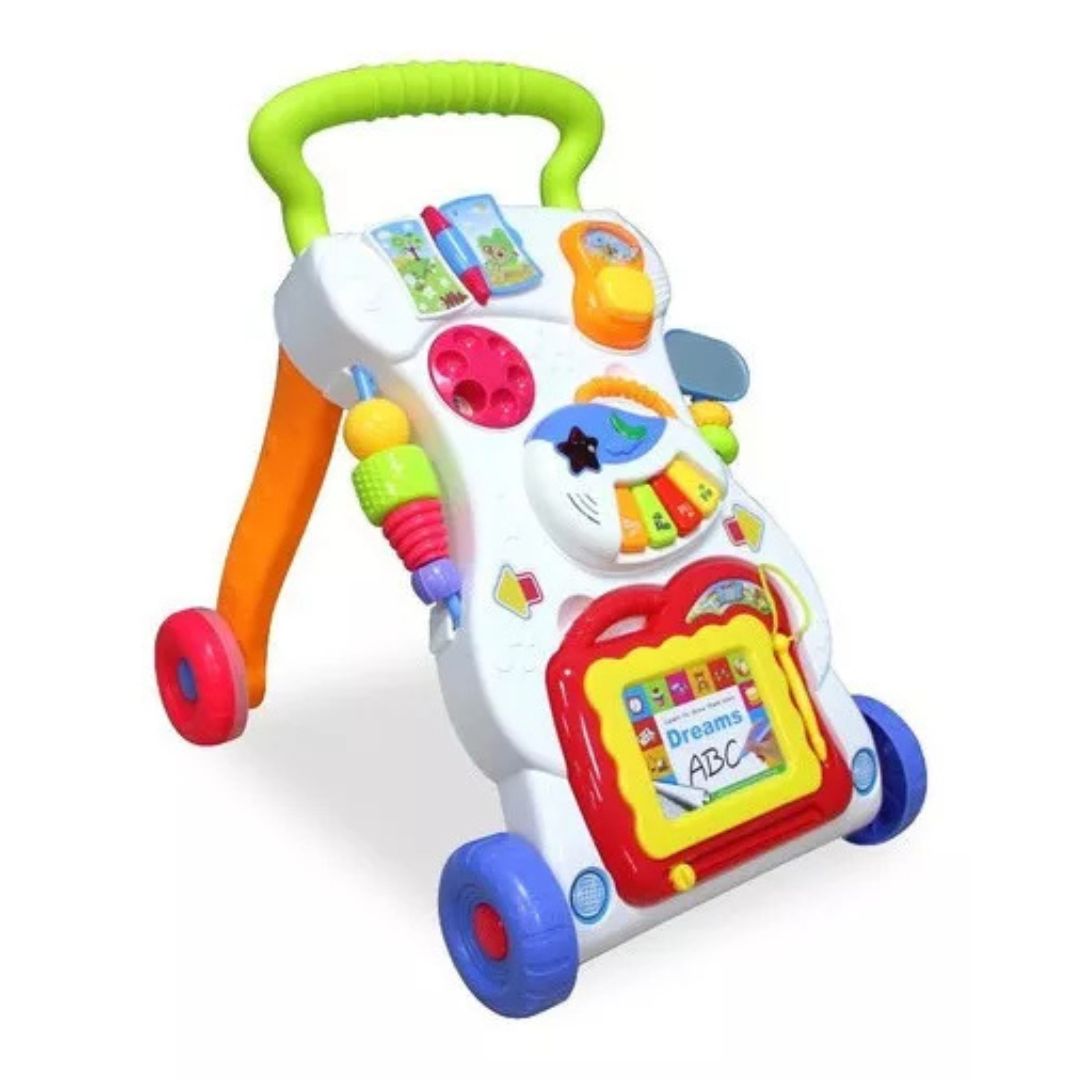 Andador Caminador Primeros Pasos Musical Multicolor – Desarrollo y Diversión para tu Bebé 🎵👶