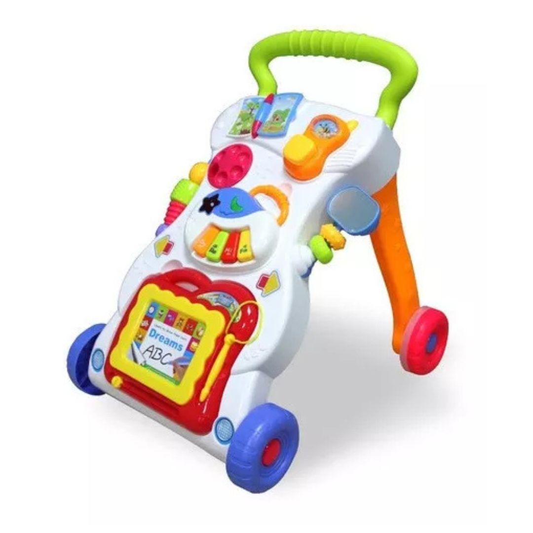Andador Caminador Primeros Pasos Musical Multicolor – Desarrollo y Diversión para tu Bebé 🎵👶