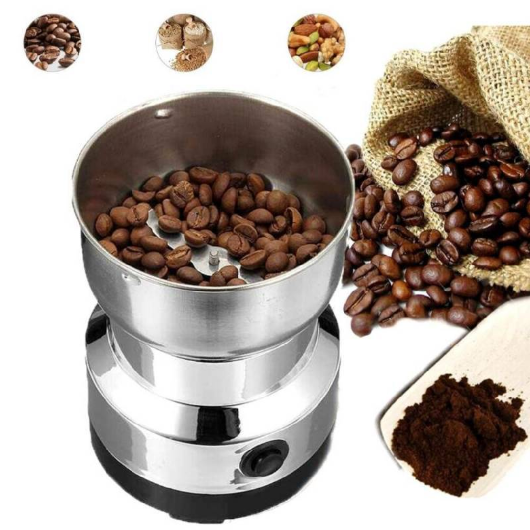 Molino Eléctrico de Café en Grano y Especias - Acero Inoxidable Multifuncional