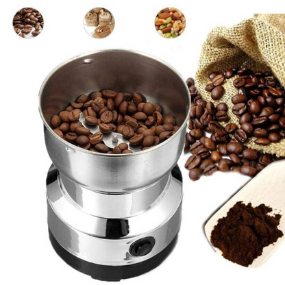 Molino Eléctrico de Café en Grano y Especias - Acero Inoxidable Multifuncional
