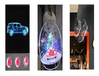 Pantalla de Animación Holográfica 3D - Proyector Holográfico LED 224 Cuentas