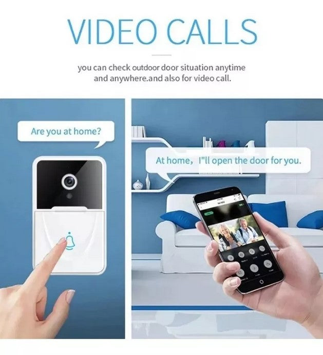 Timbre Inalámbrico Exterior con Cámara WiFi Smart Videoportero