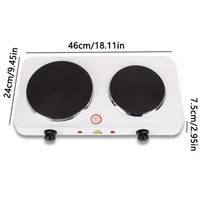 Cocina Eléctrica de Dos Platos Lisas - Hot Plate 2000W