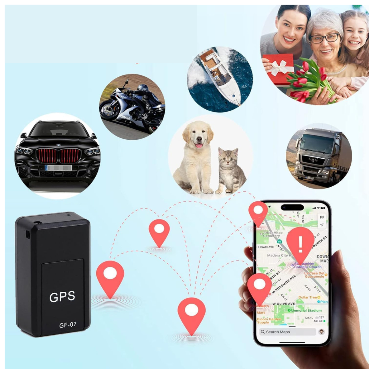 GPS Mini Localizador para Vehículos: Seguridad y Control en la Palma de Tu Mano