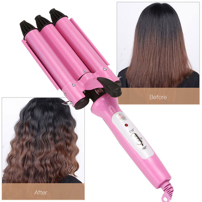 Ondulador Rizador de Pelo Profesional - Varita de Cerámica con 3 Barriles de 25mm 🌊✨