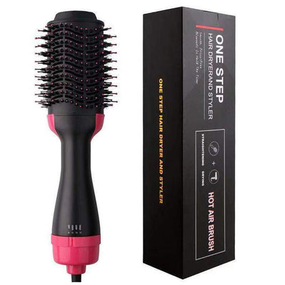 Cepillo Secador 3 en 1: ¡Seca, Alisa y Da Volumen en un Solo Paso! 🌬️💇‍♀️