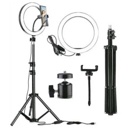 Aro de Luz LED 45 cm con Trípode de 2.1 m – Iluminación Profesional al Alcance de tus Manos 💡📸