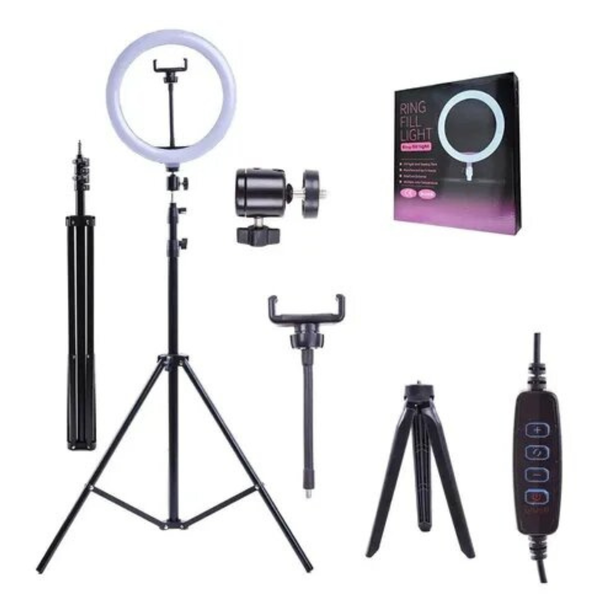 Aro de Luz LED 45 cm con Trípode de 2.1 m – Iluminación Profesional al Alcance de tus Manos 💡📸