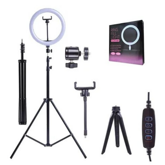 Aro de Luz LED 45 cm con Trípode de 2.1 m – Iluminación Profesional al Alcance de tus Manos 💡📸