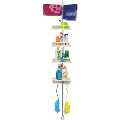 Organizador Esquinero de 4 Niveles para Baños: Orden y Estilo en tu Espacio
