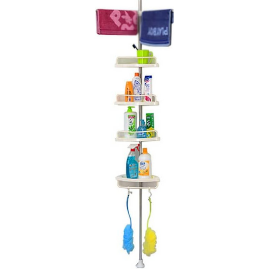 Organizador Esquinero de 4 Niveles para Baños: Orden y Estilo en tu Espacio