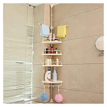 Organizador Esquinero de 4 Niveles para Baños: Orden y Estilo en tu Espacio