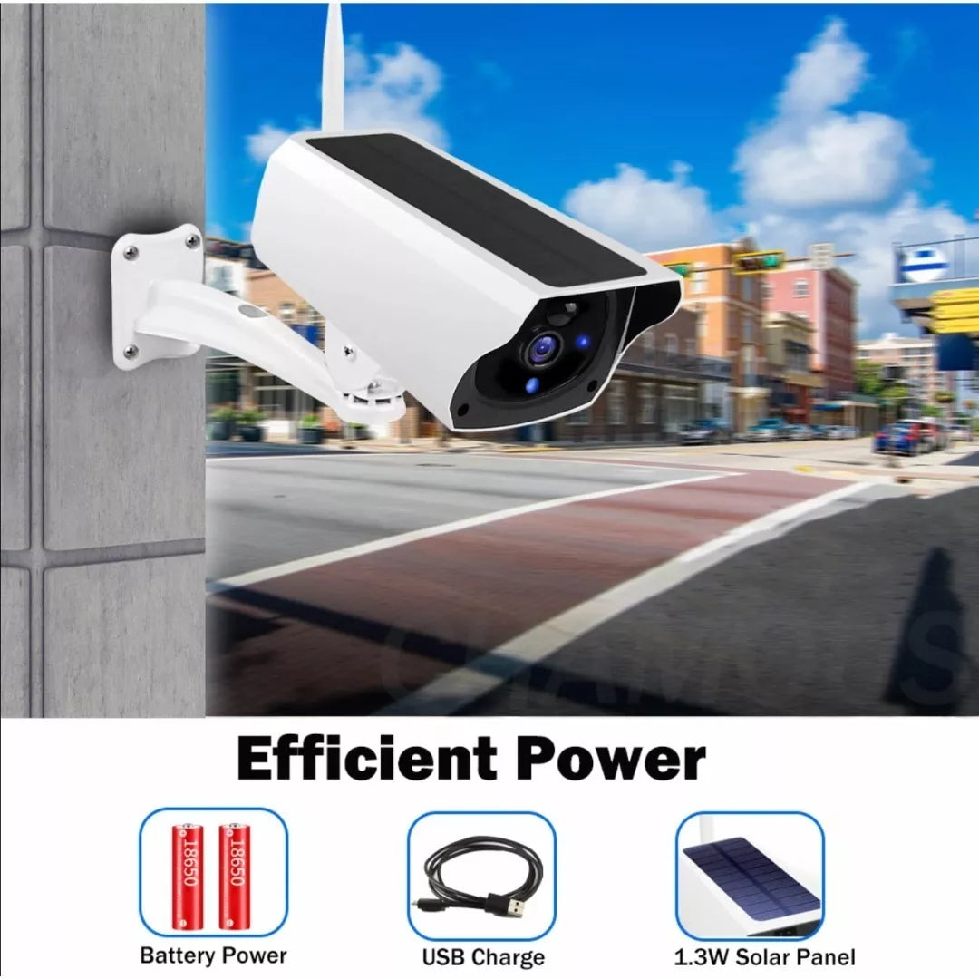 Cámara IP Solar de Exterior WiFi con APP i-cam+ ☀️📹