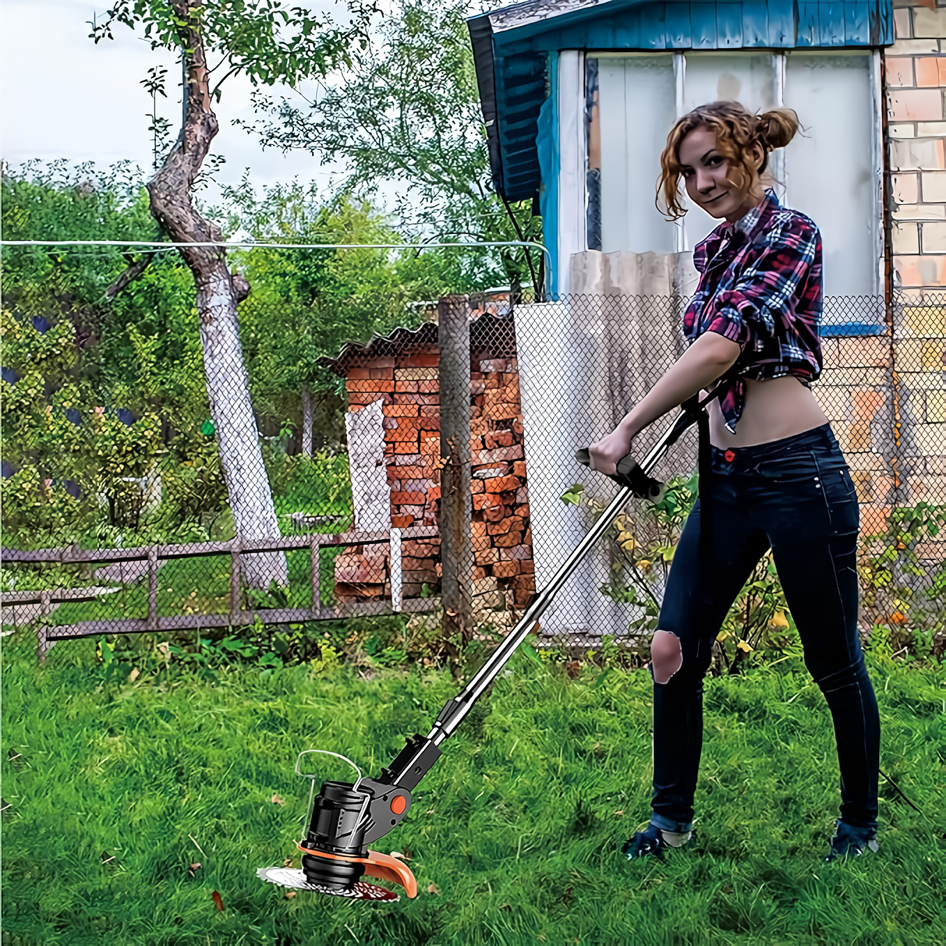 Cortador Podadora Pasto Cesped Eléctrico