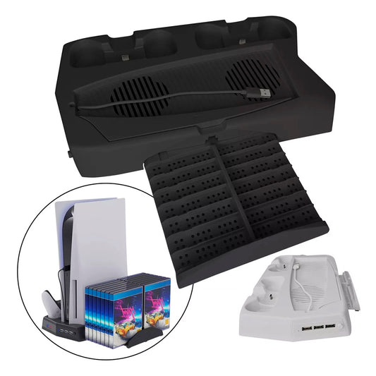 Base Cargador y Soporte para Consola PS5 con Ventilación