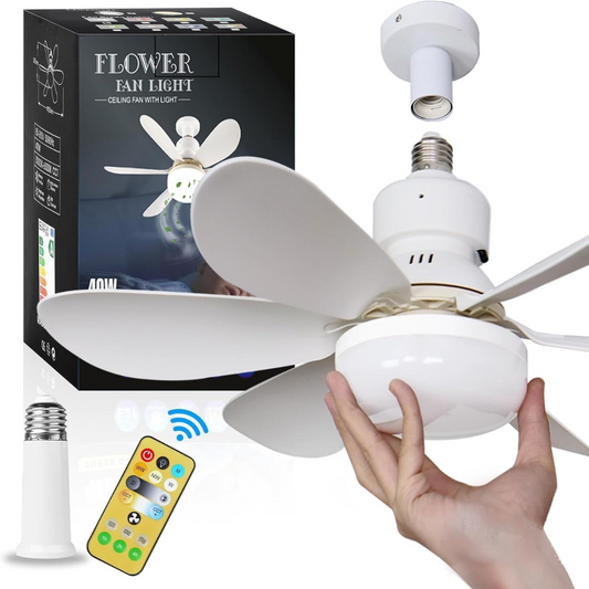Ampolleta + Ventilador de Techo con Control Remoto: Ilumina y Refresca Tu Espacio 🌬️💡