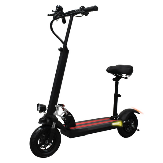 Scooter Eléctrico Plegable con Asiento para Adultos - Alta Potencia, Diseño Compacto y Seguro